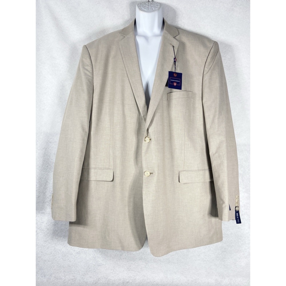 Saddlebred Jacket Mens 54L Tan Blazer Sport Coat 100% Cotton Preppy New